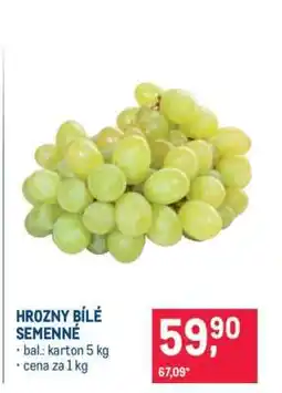 Makro Hrozny bílé semenné nabídka