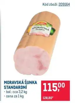 Makro Moravská šunka standardní nabídka