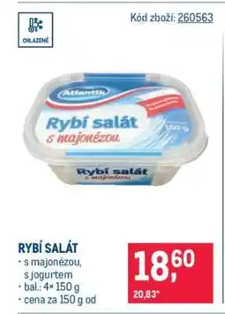 Makro Rybí salát nabídka