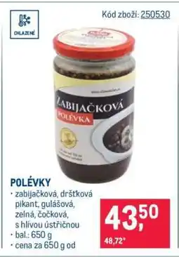 Makro Polévky nabídka