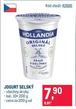 Makro Jogurt Selský nabídka