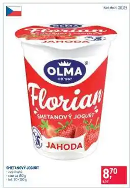 Makro Smetanový jogurt nabídka