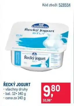 Makro Řecký jogurt nabídka