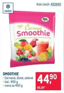 Makro Smoothie nabídka