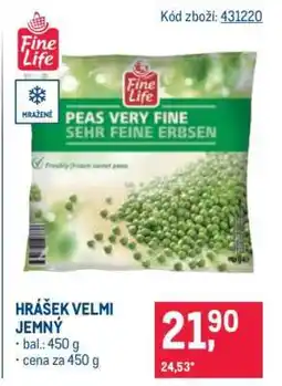 Makro Hrášek velmi jemný nabídka