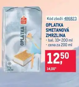Makro OPLATKA SMETANOVÁ ZMRZLINA nabídka