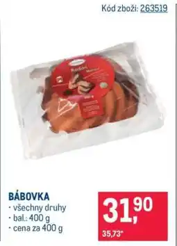 Makro Bábovka nabídka