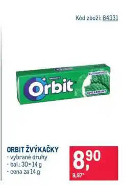 Makro Orbit žvýkačky nabídka