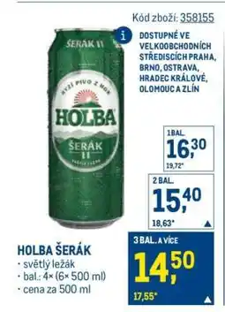Makro Holba Šerák nabídka