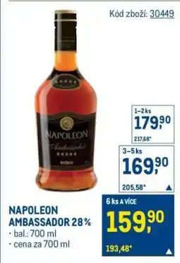 Makro Napoleon Ambassador 28 % nabídka