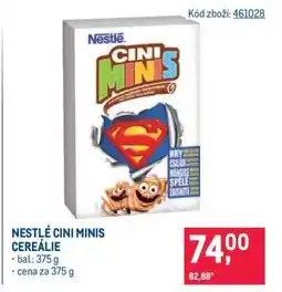 Makro Nestlé Cini Minis cereálie nabídka