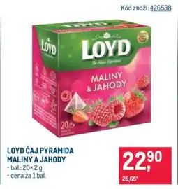 Makro LOYD ČAJ PYRAMIDA MALINY A JAHODY nabídka