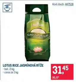 Makro Lotus Rice Jasmínová rýže nabídka