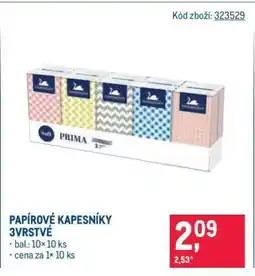 Makro Papírové kapesníky 3vrstvé nabídka