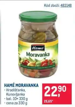 Makro Hamé Moravanka nabídka