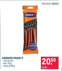 Makro KABANOS SNACK IT nabídka