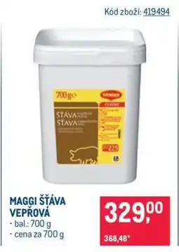 Makro MAGGI ŠŤÁVA VEPŘOVÁ nabídka