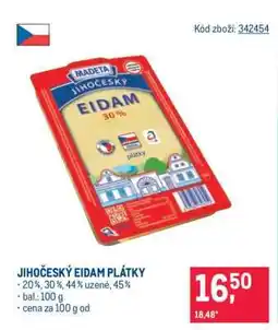 Makro Jihočeský eidam plátky nabídka