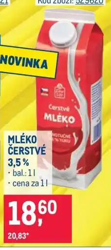 Makro Mléko čerstvé 3,5 % nabídka