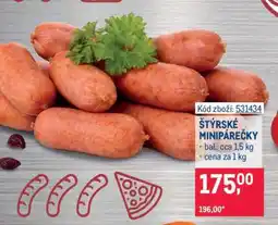 Makro ŠTÝRSKÉ MINIPÁREČKY nabídka