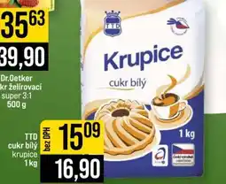 Jip TTD cukr bílý krupice 1 kg nabídka