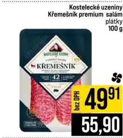 Jip Kostelecké uzeniny Křemešník premium salám plátky 100 g nabídka