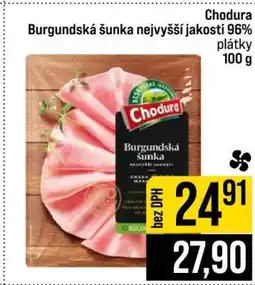 Jip Chodura Burgundská šunka nejvyšší jakosti 96% plátky nabídka