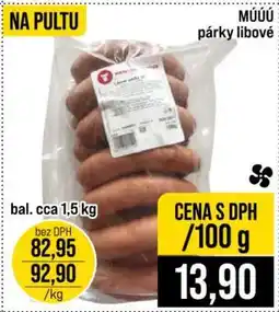 Jip MÚÚÚ párky libové nabídka