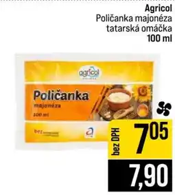Jip Agricol Poličanka Majonéza, Tatarská omáčka nabídka