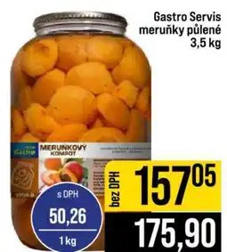 Jip Gastro Servis meruňky půlené 3,5 kg nabídka