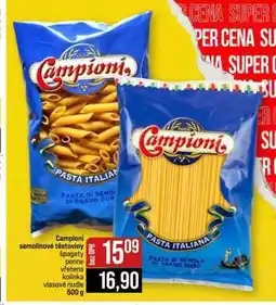 Jip Campioni semolinové těstoviny nabídka
