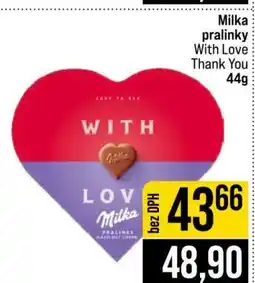 Jip Milka pralinky With Love Thank You 44g nabídka