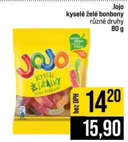 Jip Jojo kyselé želé bonbony nabídka