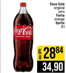 Jip Coca-Cola original/zero, Fanta orange, Sprite nabídka