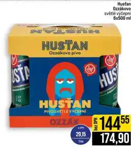Jip Husťan Ozzákovo pivo světlé výčepní nabídka