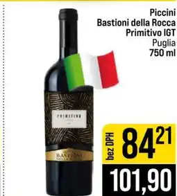 Jip Piccini Bastioni della Rocca Primitivo IGT nabídka