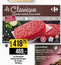 Jip Le Classique hovězí hamburger nabídka