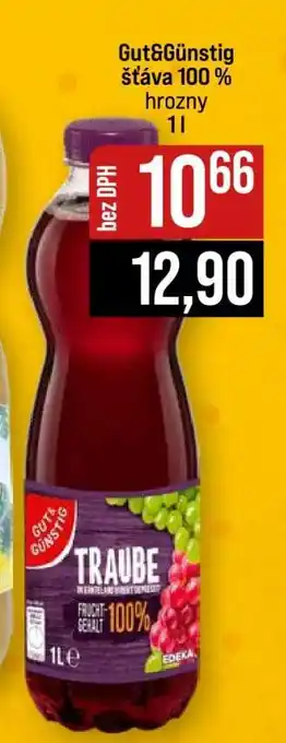 Jip Gut&Günstig šťáva 100% hrozny nabídka