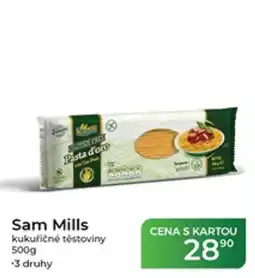 Tamda Foods Sam Mills kukuřičné těstoviny nabídka