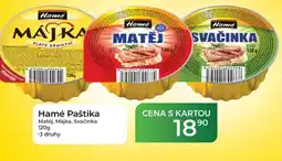 Tamda Foods Hamé Paštika Matěj, Májka, Svačinka nabídka