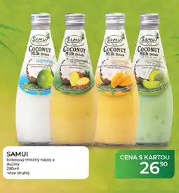 Tamda Foods SAMUI kokosový mléčný nápoj a dužiny nabídka