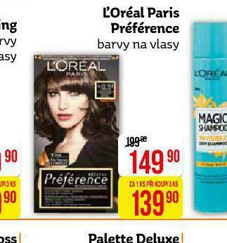 Teta Loreal paris préférence barva na vlasy nabídka
