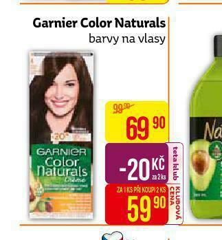 Teta Garnier color naturals barva na vlasy nabídka