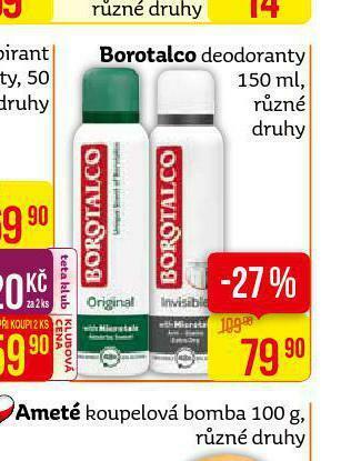 Teta Borotalco deodorant nabídka