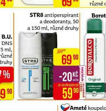 Teta Str8 antiperspirant nabídka