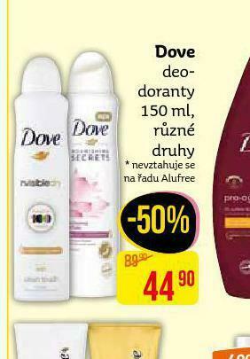 Teta Dove deodorant nabídka