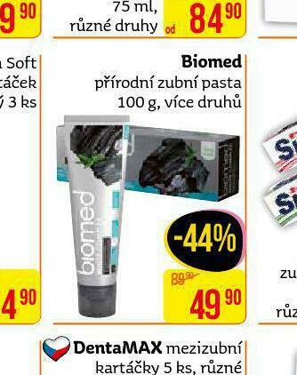 Teta Biomed přírodní zubní pasta nabídka