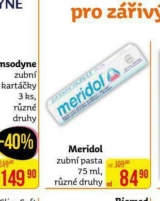 Teta Meridol zubní pasta nabídka