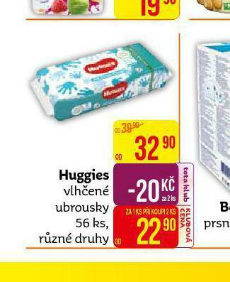 Teta Huggies vlhčené ubrousky nabídka