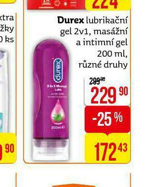 Teta Durex lubrikační gel nabídka